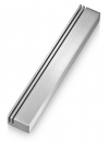 Adi Sidler Extra Large Mezuzah case, Vertical Tracks Resembling Shin - Silver