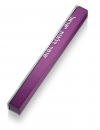 Adi Sidler Mezuzah Case, Guardian of Doors of Israel in Hebrew - Purple