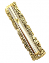 Gold and Silver Plated Jerusalem Mezuzah