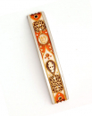 Curved Pewter Mezuzah Case in Autumn Shades by Ester Shahaf