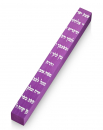 Adi Sidler Etched Shema Yisrael Mezuzah Case - Purple