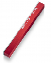 Adi Sidler Mezuzah Case, Guardian of Doors of Israel in Hebrew - Red