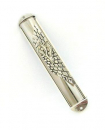 Silver Plated Jerusalem Mezuzah with "shin"