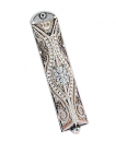 Triangular Shape Pewter Mezuzah Case - Ester Shahaf