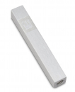 Adi Sidler Mini Mezuzah Case, Crown Shin Design - Silver