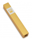 Adi Sidler Mini Mezuzah Case, Crown Shin Design - Gold