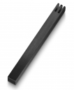 Adi Sidler Cut Out Shin on Smooth Brushed Aluminum Mezuzah Case - Black