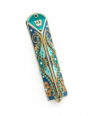 Oriental Design Triangular Mezuzah Case by Shahaf