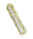 Silver and Gold Jerusalem Wall Mezuzah