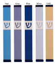 Agayof Pillar Mezuzah Case with Angular Shin in Light Colors - 5 Inches Height