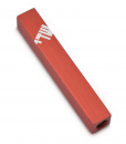 Adi Sidler Mini Mezuzah Case, Three Lettered Hebrew Divine Name - Red