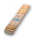 Art in Clay Handmade Ceramic Mezuzah Case - Western Wall and Psalm Words