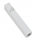 Adi Sidler Mini Mezuzah Case, Three Lettered Hebrew Divine Name - White