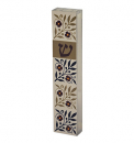 Dorit Judaica Lucite and Aluminum Mezuzah Case - Colorful Flowers