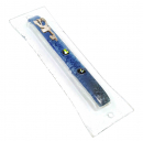 Blue Glass Mezuzah Case