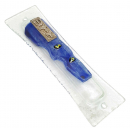 Blue Glass Mezuzah Case with Kotel