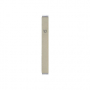 Yair Emanuel Matte Metal Mezuzah Case with Shin Letter - Pearl