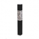 Yair Emanuel Anodized Aluminum Mezuzah Case, Cutout Jerusalem Band - Black