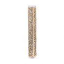 Yair Emanuel Mezuzah Case, Cutout Pomegranates and Flowers - Gold on Silver