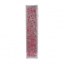 Yair Emanuel Wide Mezuzah Case, Cutout Pomegranates and Flowers - Red