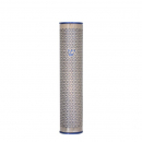 Yair Emanuel Rounded Mezuzah Case with Cutout Stars of David  Blue