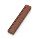 Adi Sidler Mezuzah Case, Vertical Side Tracks Resembling Shin - Rust Color