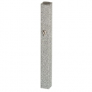 Glittering Silver Aluminum Mezuzah Case with Silver Shin - Choice of Lengths