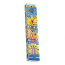 Yair Emanuel Large Hand Painted Wood Mezuzah - Jerusalem Gates