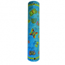 Yair Emanuel Large Hand Painted Wood Mezuzah Case - Colorful Butterflies