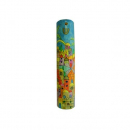 Yair Emanuel Small Hand Painted Wood Mezuzah Case - Colorful Jerusalem