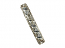 Jerusalem Mezuzah - Metallic Wave design