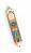 White and Turquoise Oriental Mezuzah Case