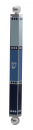 Dorit Judaica Square Tube Mezuzah Case with Knobs  Shades of Blue Stripes