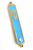 Light Blue 24k Gold Plated Mezuzah Case - Crown Design