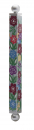 Dorit Judaica Aluminum Mezuzah Case - Colorful Floral Design