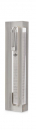 Dorit Judaica Clear Acrylic Mezuzah Case, Silver Frame - Gold or Silver Shin