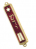 Red 24K Gold Plated Mezuzah Case - Star of David with Torah