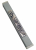 Gray Aluminum Mezuzah Case - Elegant Shin and Wheat Motif