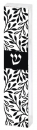 Dorit Judaica Contemporary Style Mezuzah Case - Black and White Leaf Design