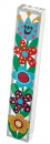 Dorit Judaica Acrylic Mezuzah Case with Colorful Flower Design