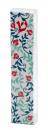 Dorit Judaica Lucite Mezuzah Case, Leafy Pomegranates - Red and Green