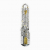 Jumbo Size Mezuzah Case, Silver Plated with Gold Accents - Jerusalem Design