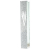 Glass Mezuzah Case with Glittering Silver Front -  Silicon Cork