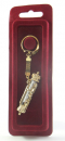 Scroll Style Gold Key Chain Car Mezuzah