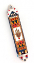 Geometric Hamsa Mezuzah by Ester Shahaf