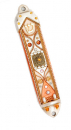 Orange Filigree Mezuzah Case - Ester Shahaf