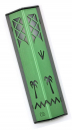 Shraga Landesman Date Palm Mezuzah Case - Green