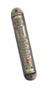 Round Twelve Tribes Silver Color Pewter Mezuzah