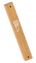 Light Brown Natural Wood Mezuzah Case