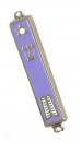 Lilac 24k Gold Plated Mezuzah Case - Star of David with Torah